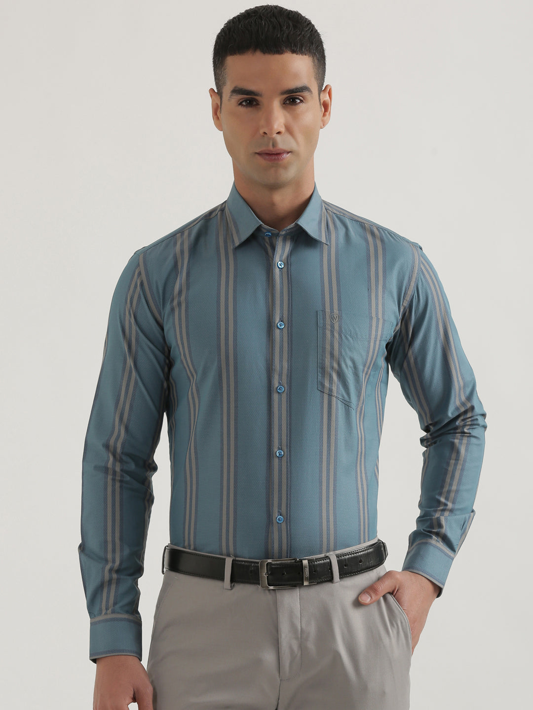 100% Cotton Stripes Shirt