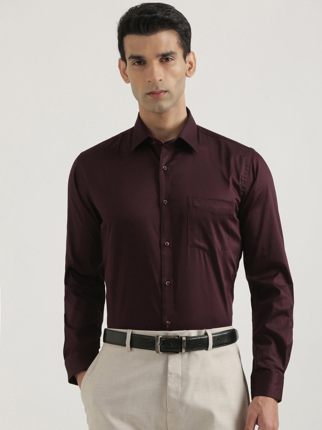 100% Cotton Satin Lycra Shirt