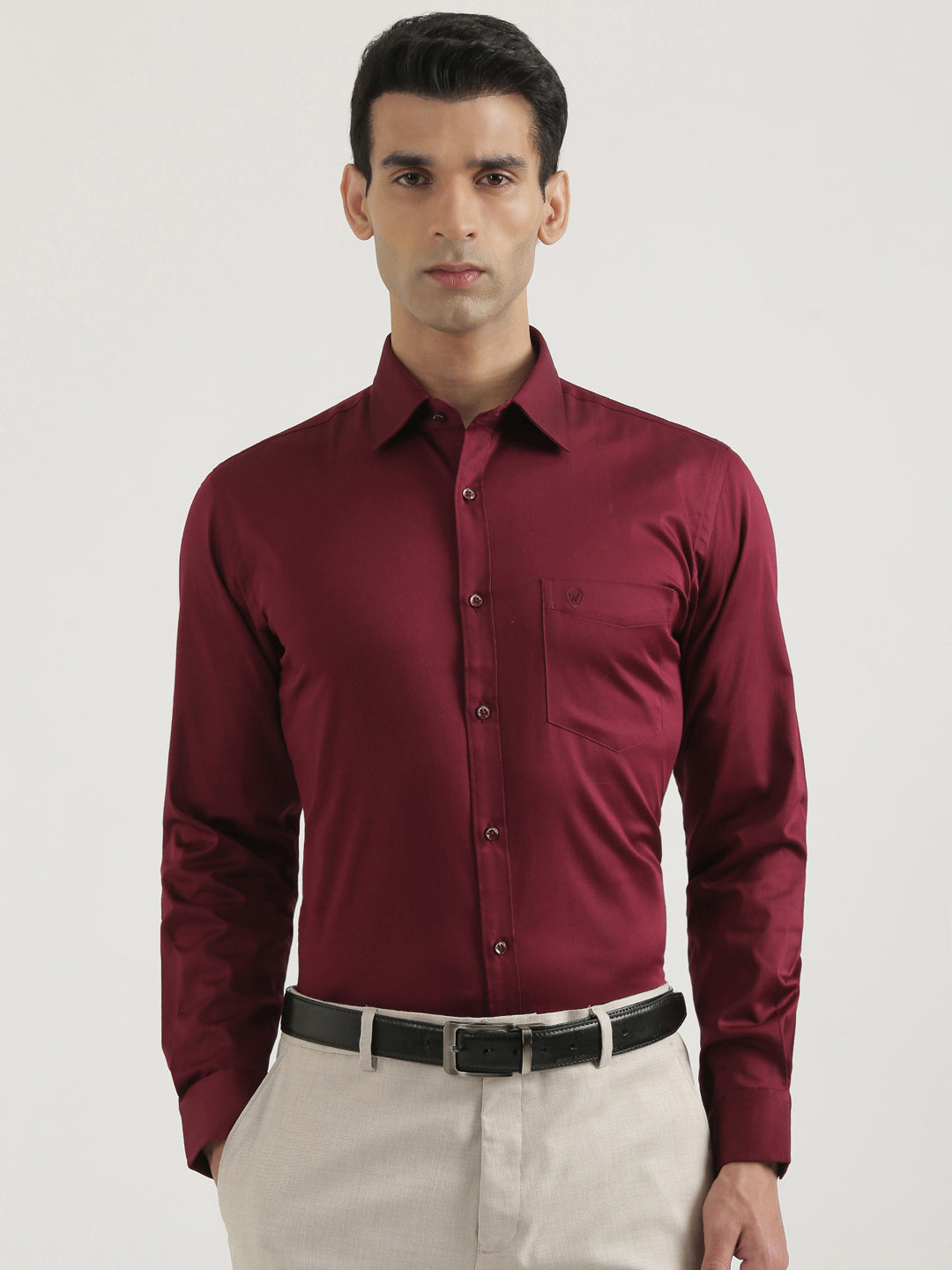 100% Cotton Satin Lycra Shirt
