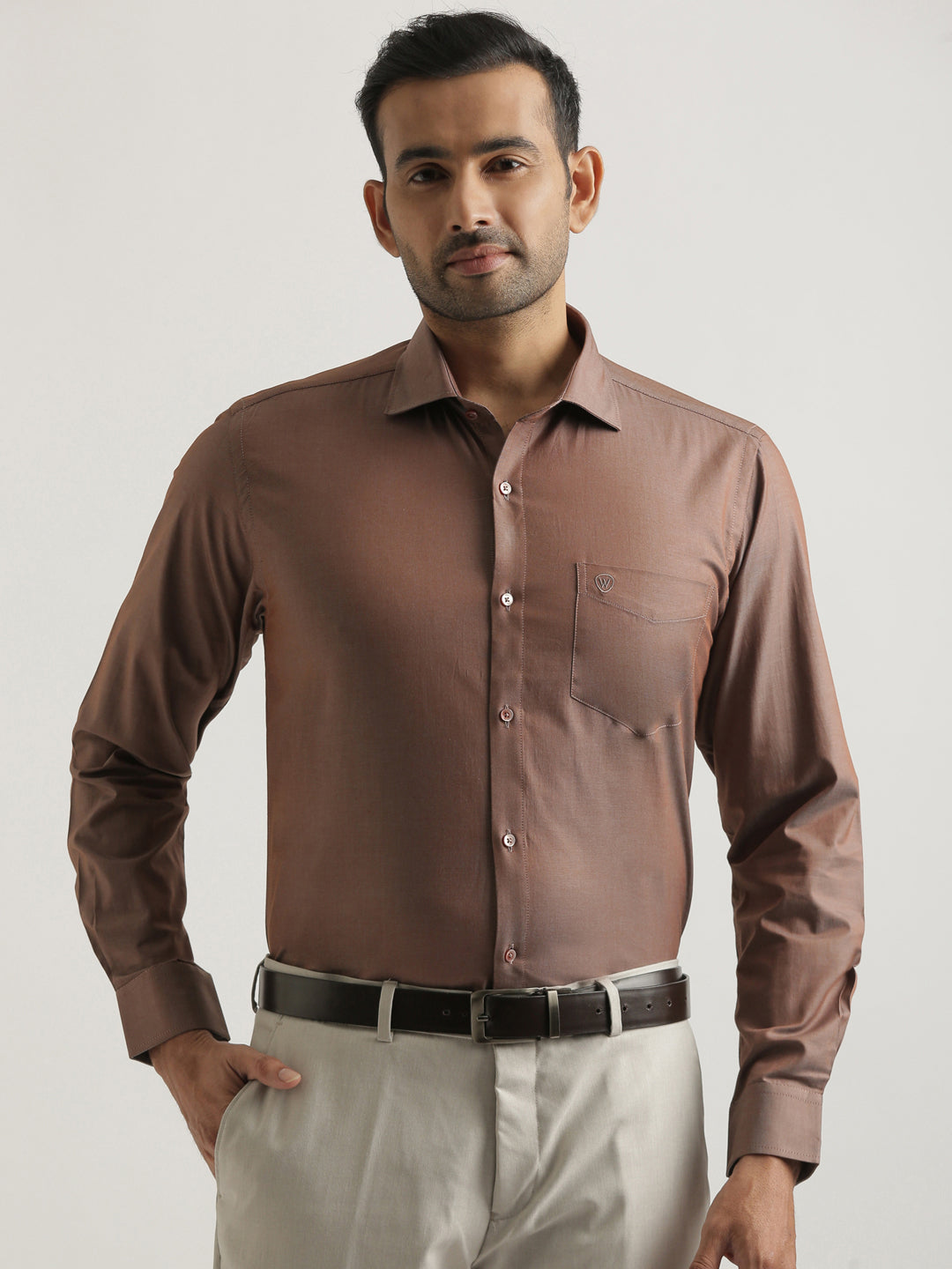 Premium Crest Cotton Shirt