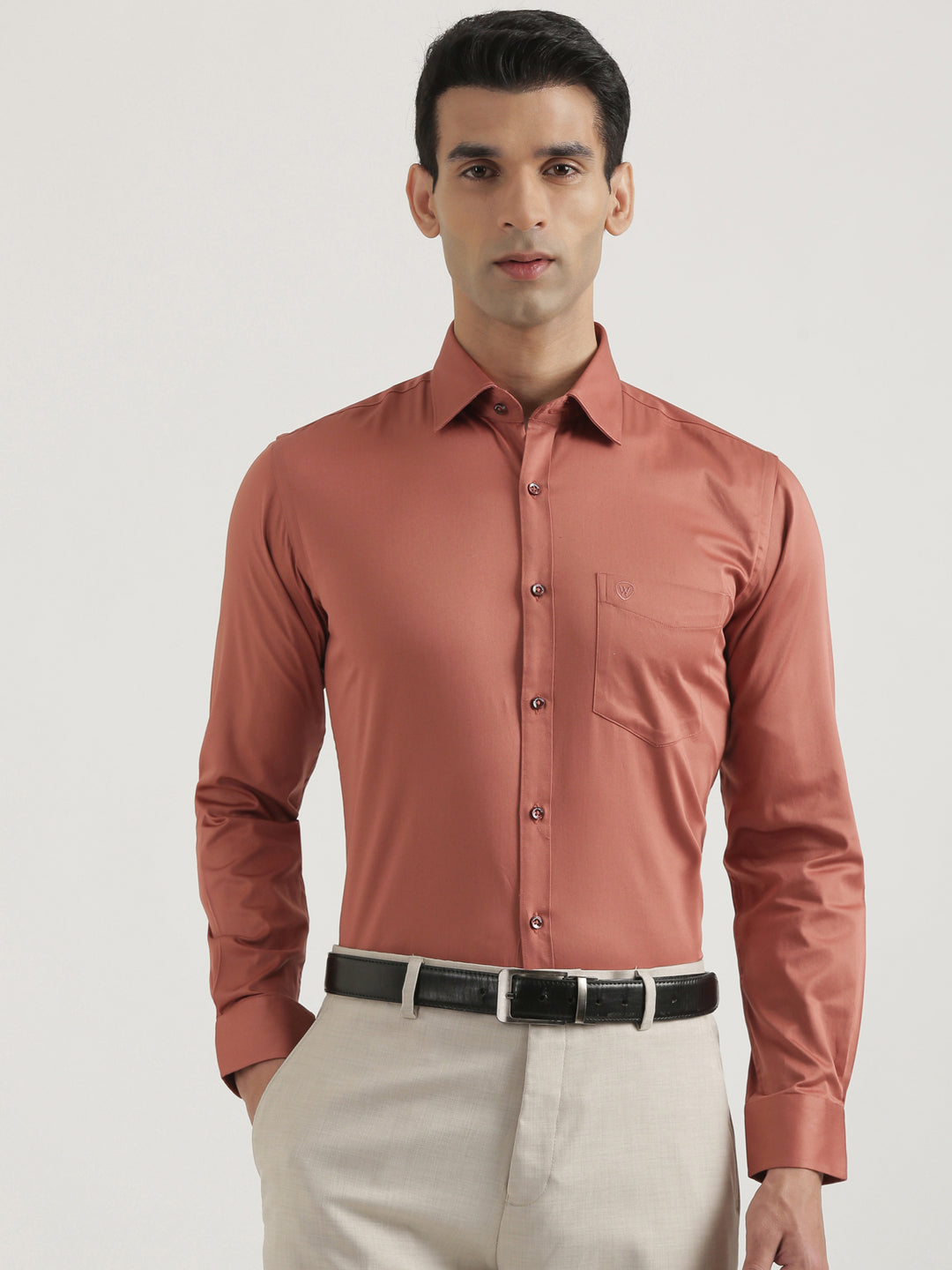 100% Cotton Satin Lycra Shirt