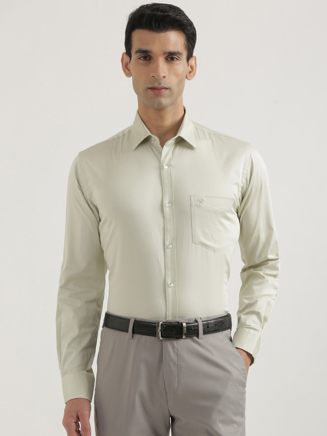 100% Cotton Satin Lycra Shirt