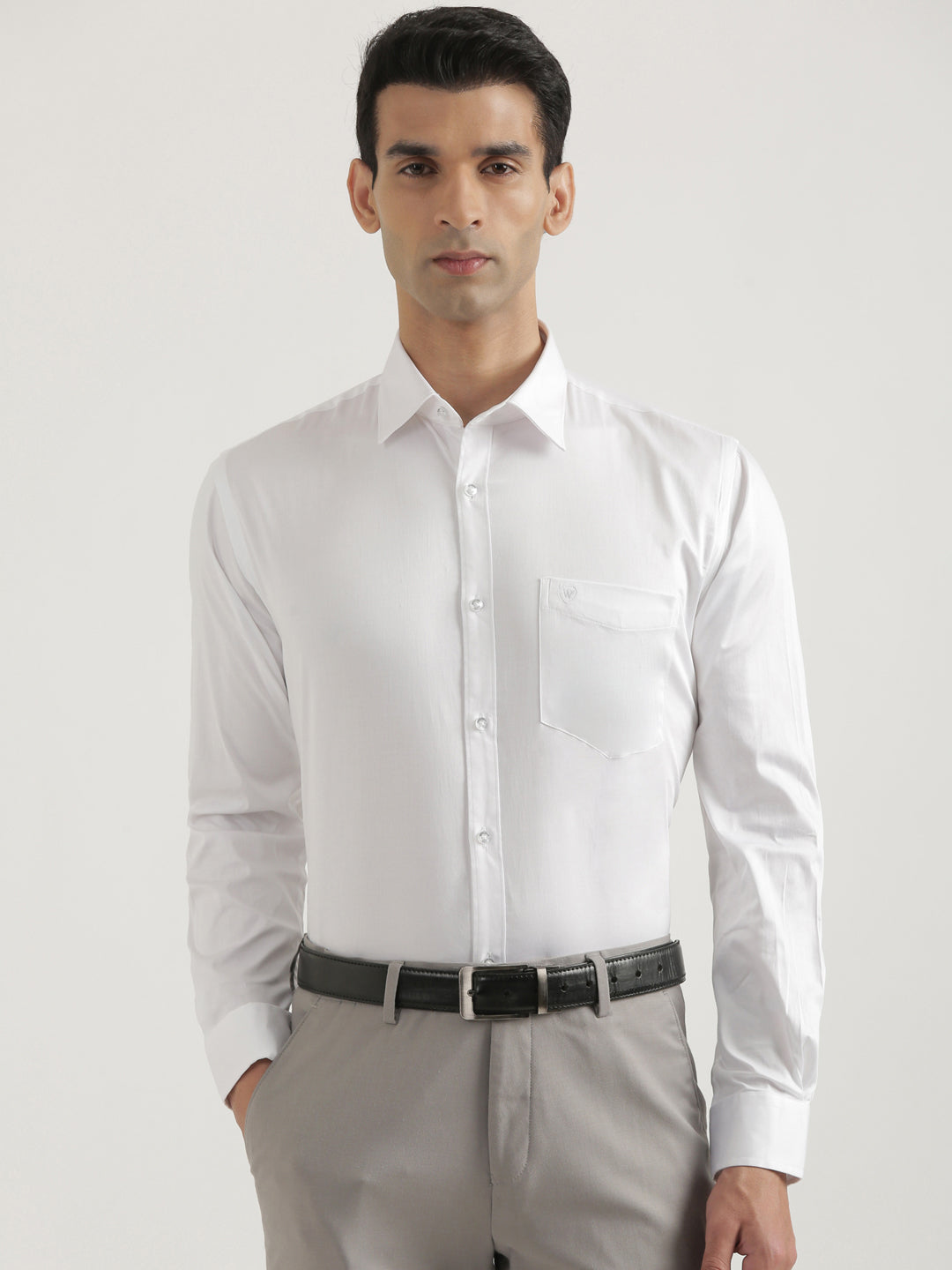 100% Cotton Satin Lycra Shirt