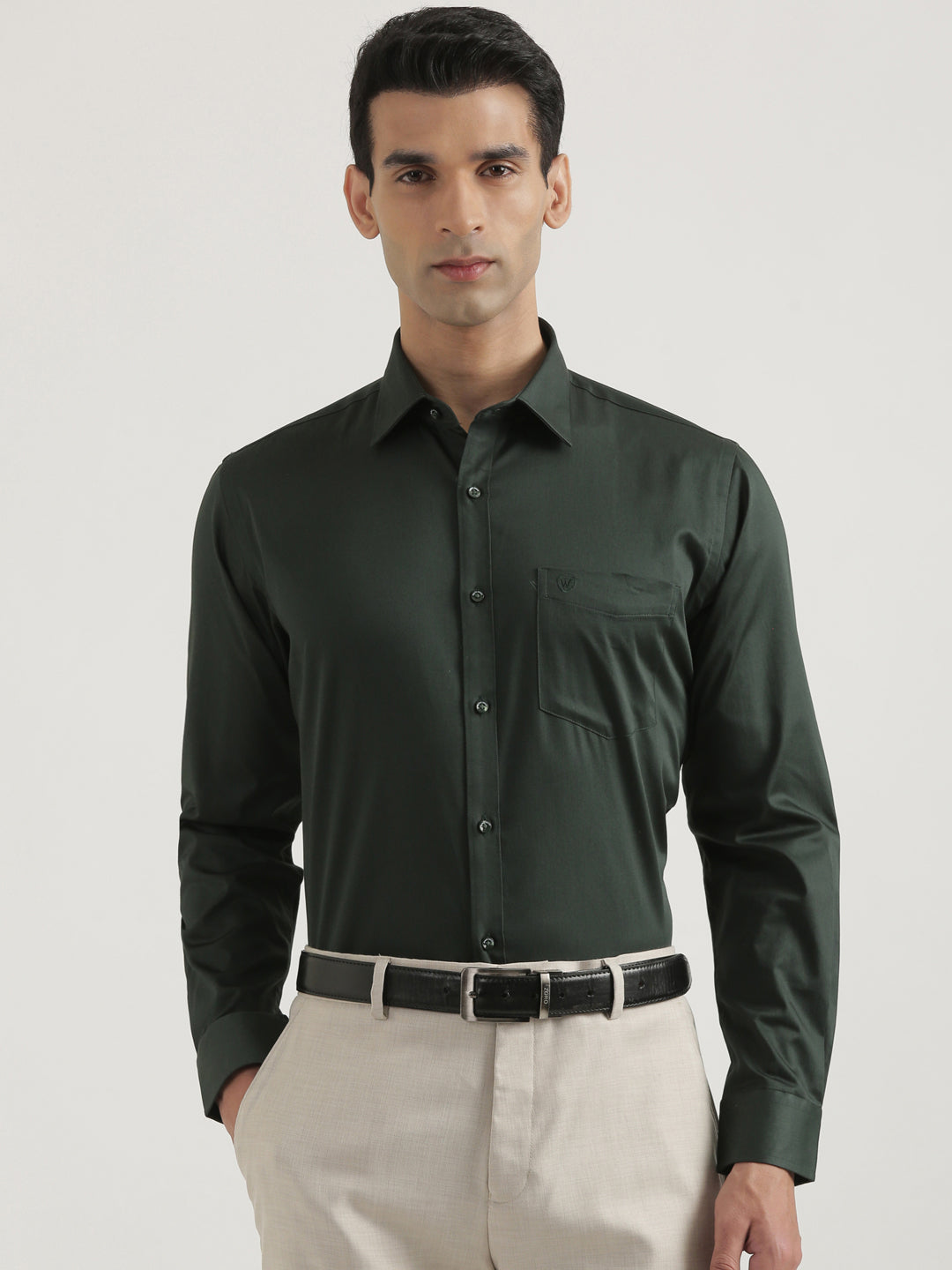 100% Cotton Satin Lycra Shirt