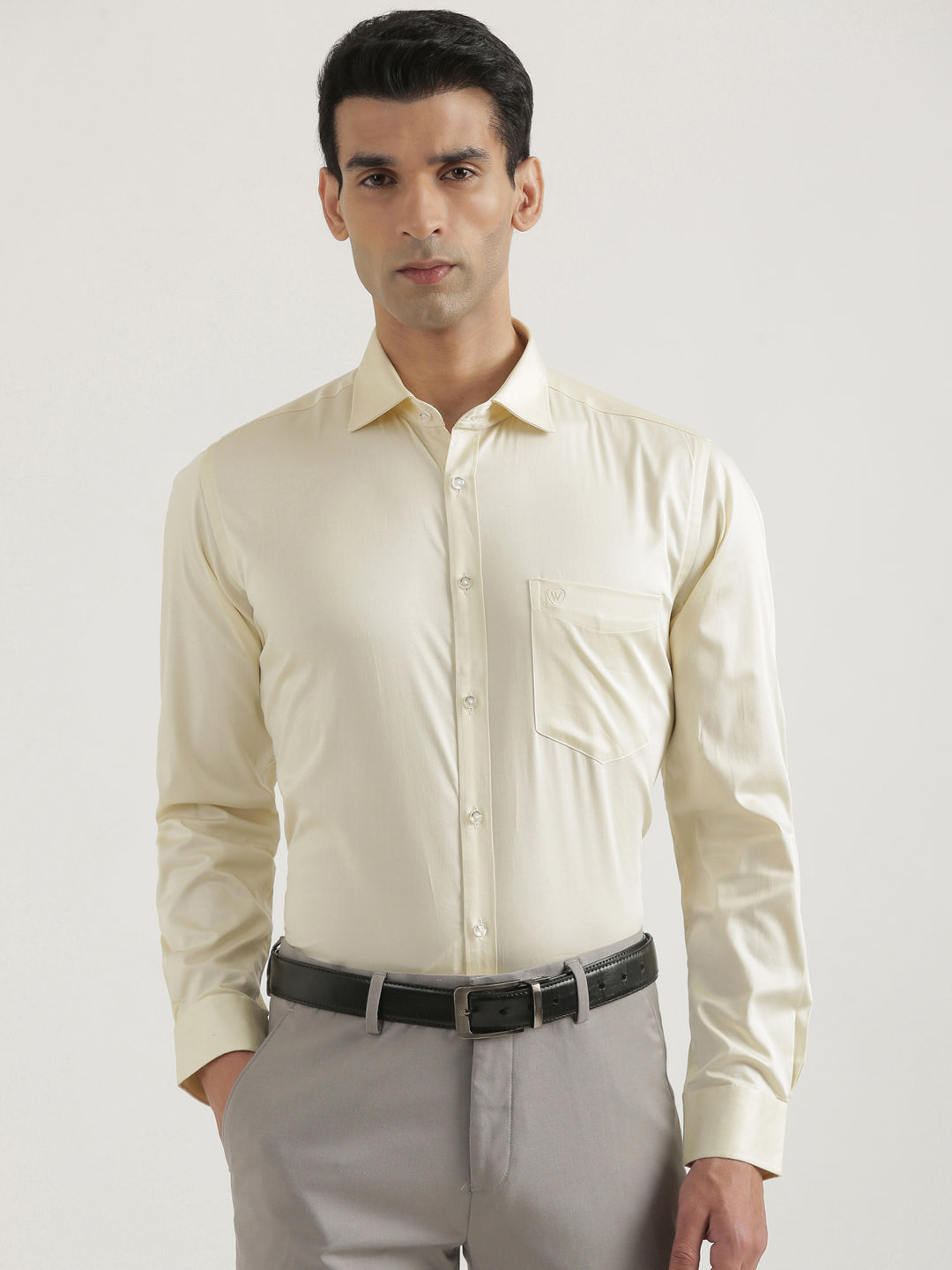 100% Cotton Satin Lycra Shirt
