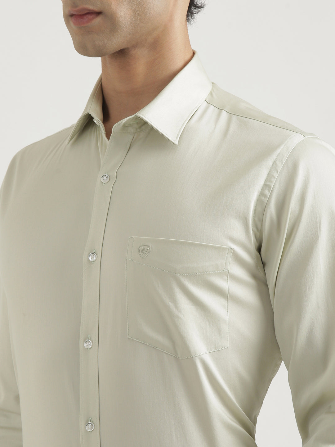 100% Cotton Satin Lycra Shirt