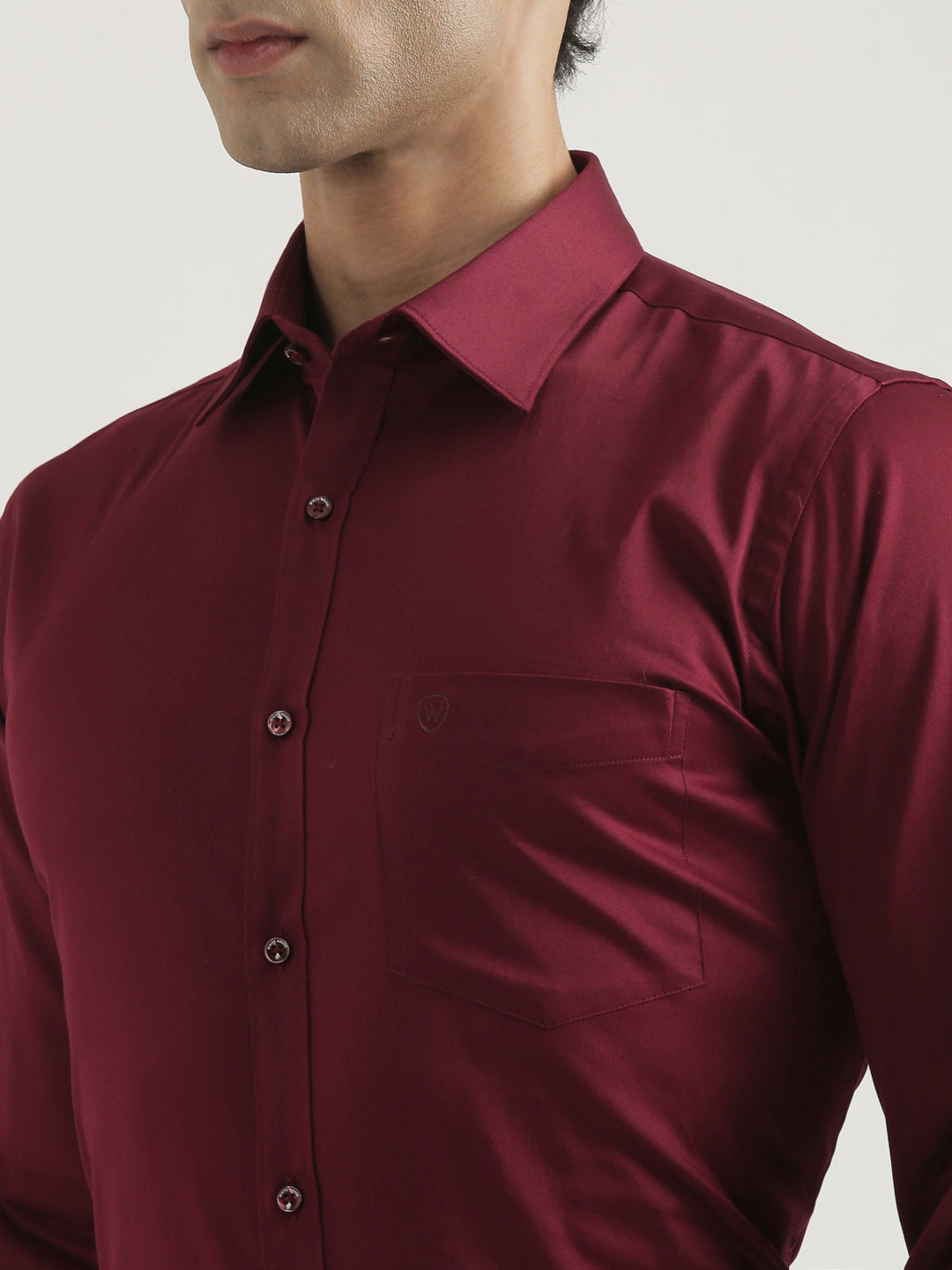 100% Cotton Satin Lycra Shirt