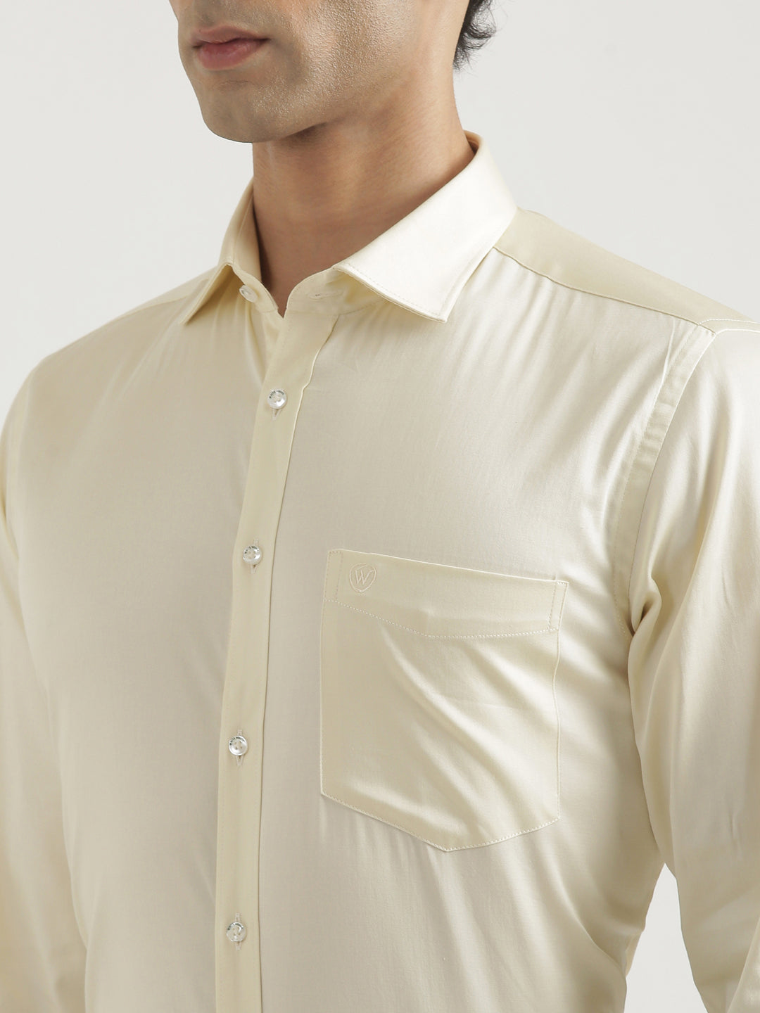 100% Cotton Satin Lycra Shirt