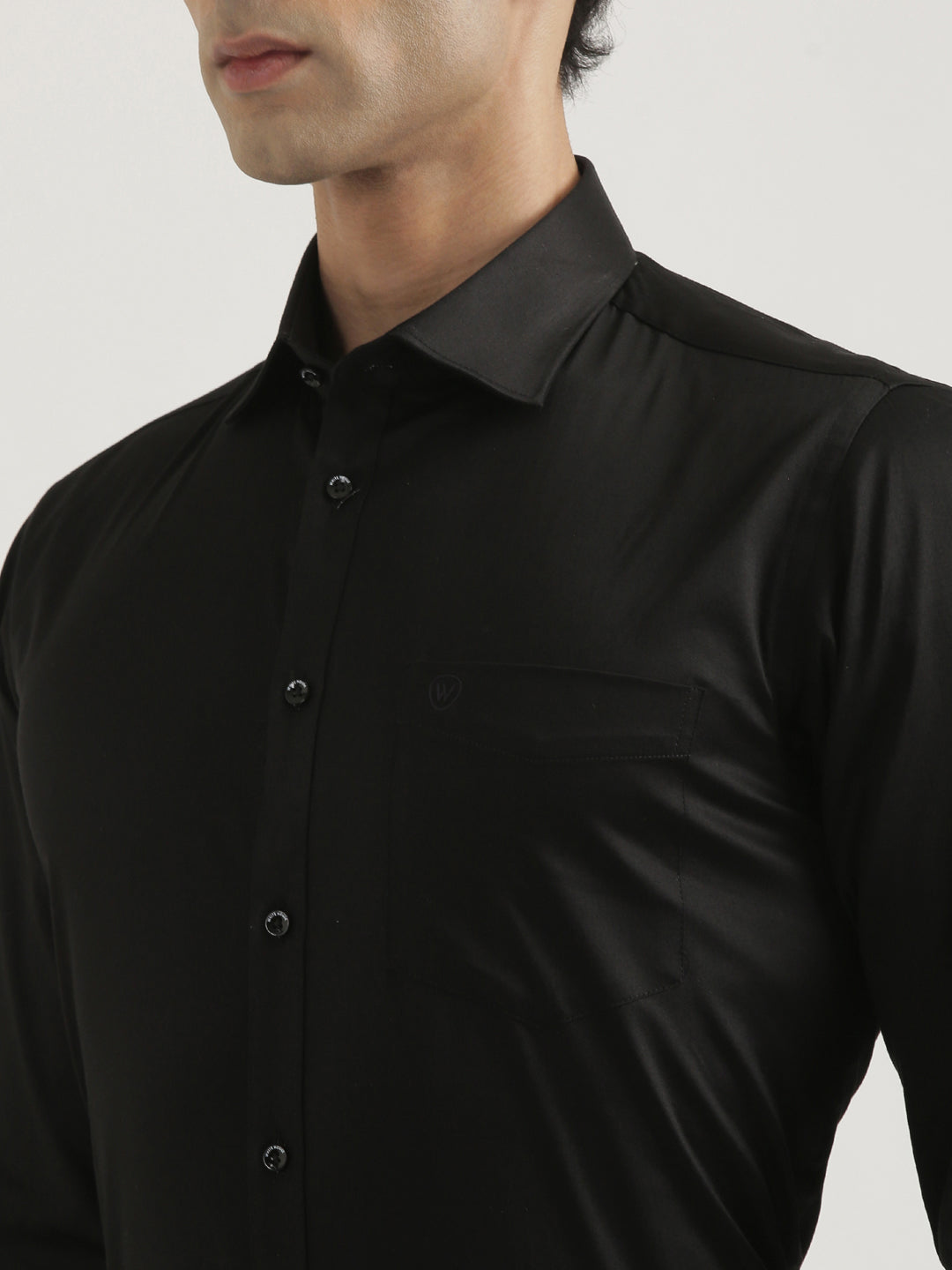 100% Cotton Satin Lycra Shirt