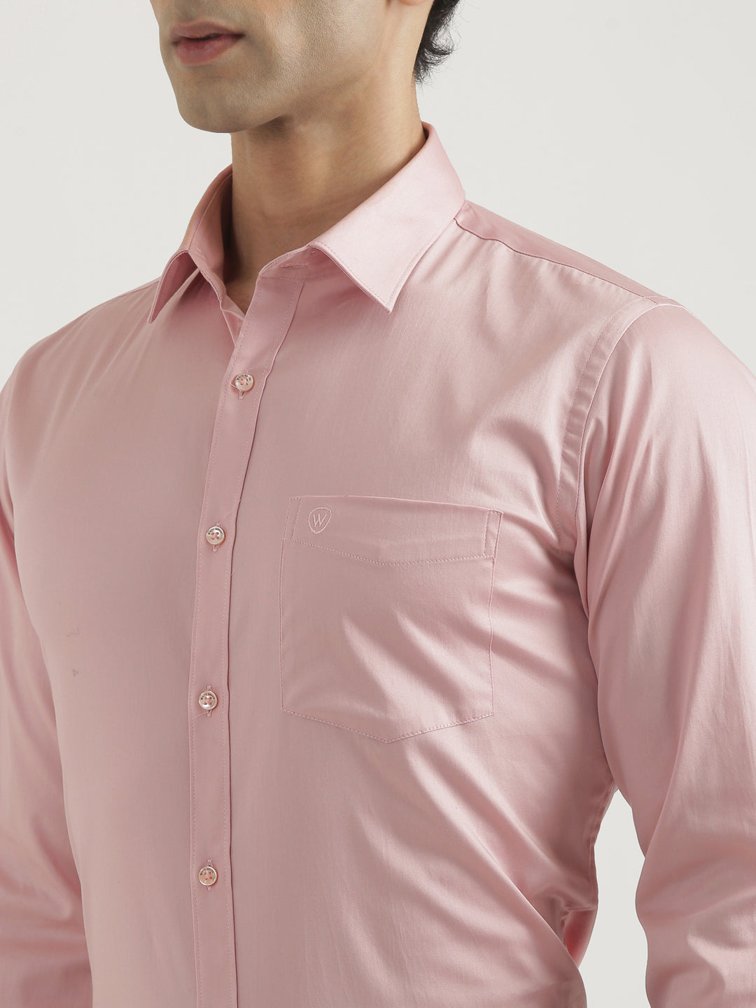 100% Cotton Satin Lycra Shirt