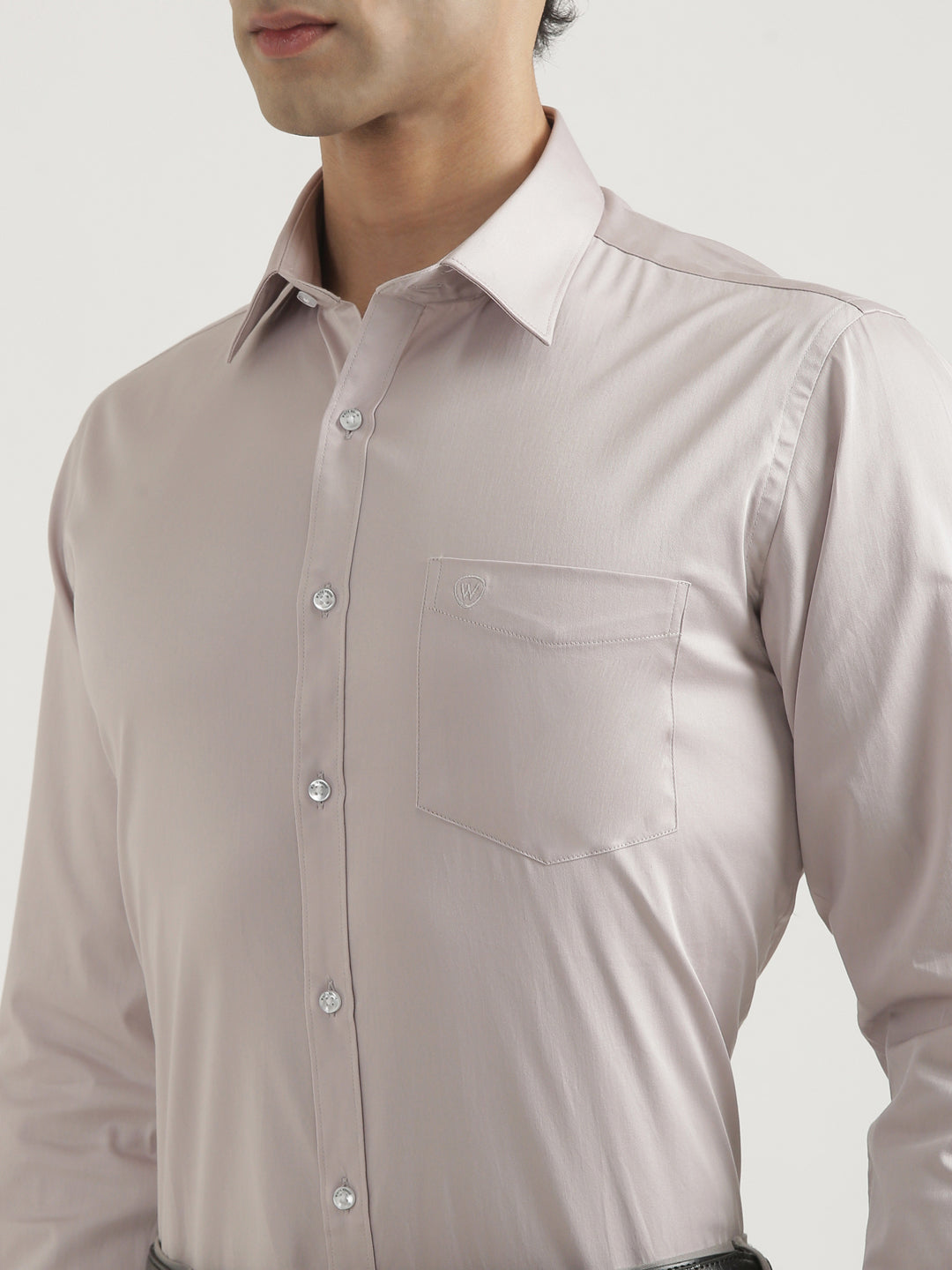 100% Cotton Satin Lycra Shirt