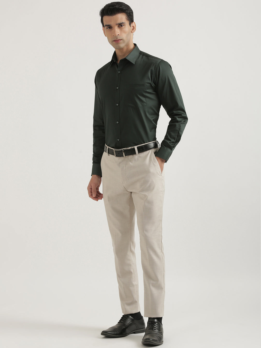 100% Cotton Satin Lycra Shirt