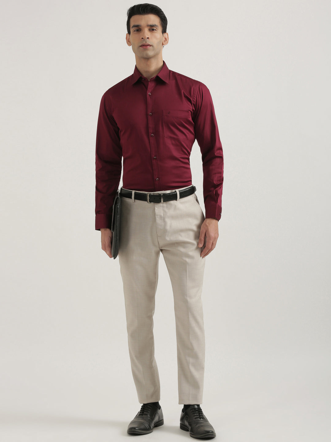 100% Cotton Satin Lycra Shirt